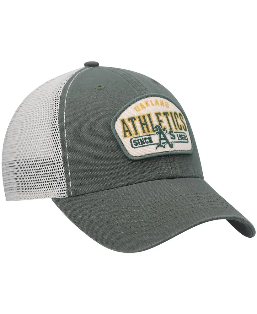 Men's '47 Brand Green Oakland Athletics Penwald Clean Up Trucker Snapback Hat
