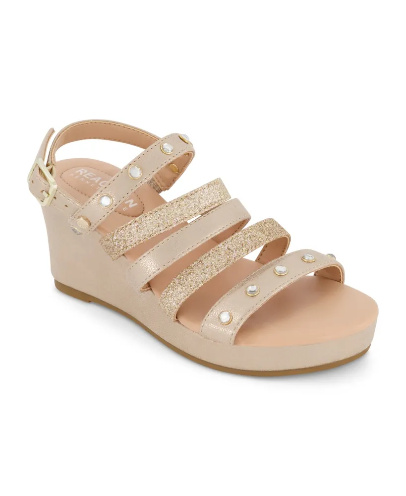 Gallery 45K Little Girls Strappy Rhinestone Dress Heel Sandals - SHOE  BARGAIN WAREHOUSE (WWW.SBWSHOES.COM)