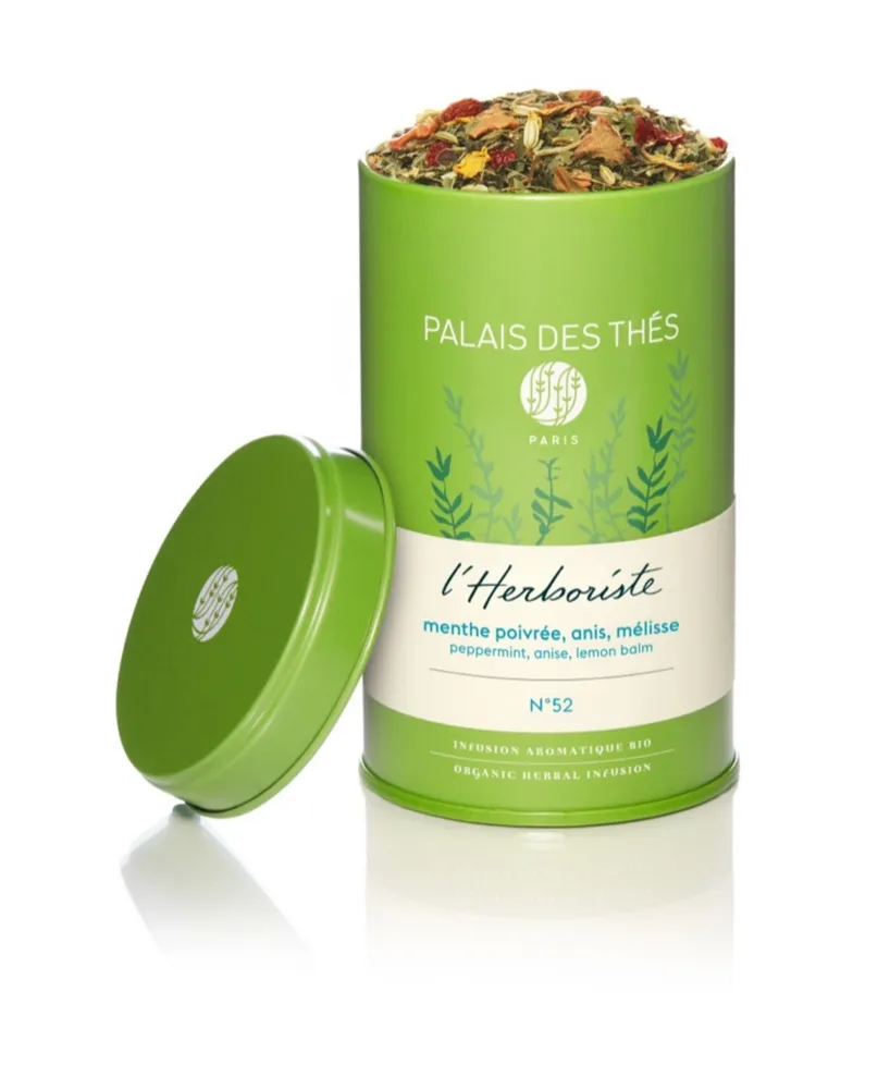 Palais des Thes Anise Peppermint Lemon Balm Herbal Tea Loose Leaf Tin, 3.5 oz