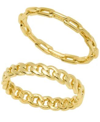 And Now This Women's Stack Chain Ring Set