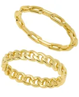 And Now This Women's Stack Chain Ring Set