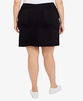 Plus Essentials Tech Stretch Pull On Skort with Elastic Wasitband