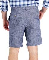 Club Room Men's 9" Stretch Chambray Shorts, Created for Macy's