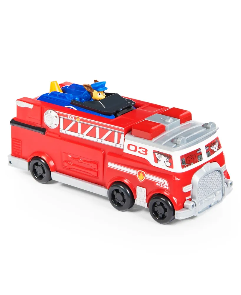 True Metal Firetruck Die-Cast Team Vehicle with 1:55 Scale Chase - Multi