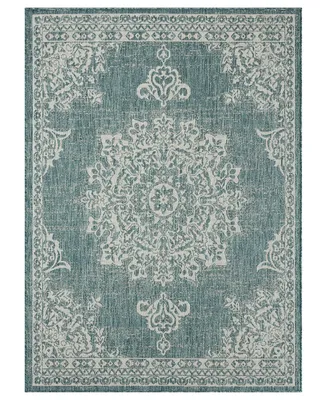 Nicole Miller Patio Country Azalea 7'9" x 10'2" Outdoor Area Rug