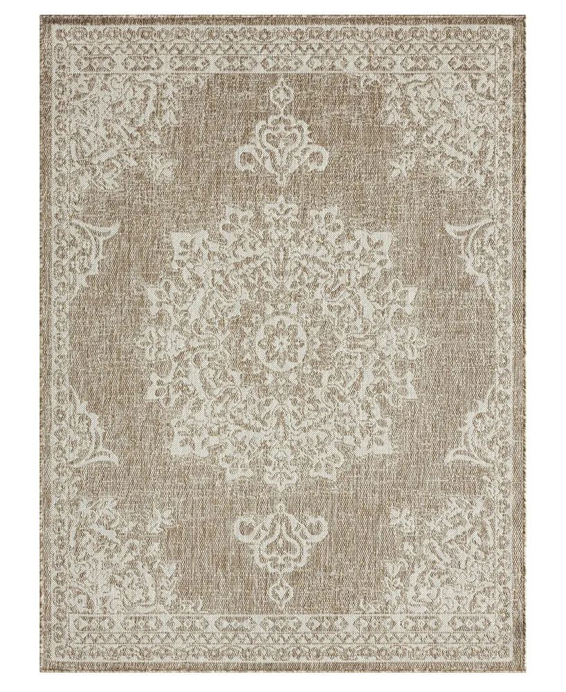 Nicole Miller Patio Country Azalea 5'2" x 7'2" Outdoor Area Rug