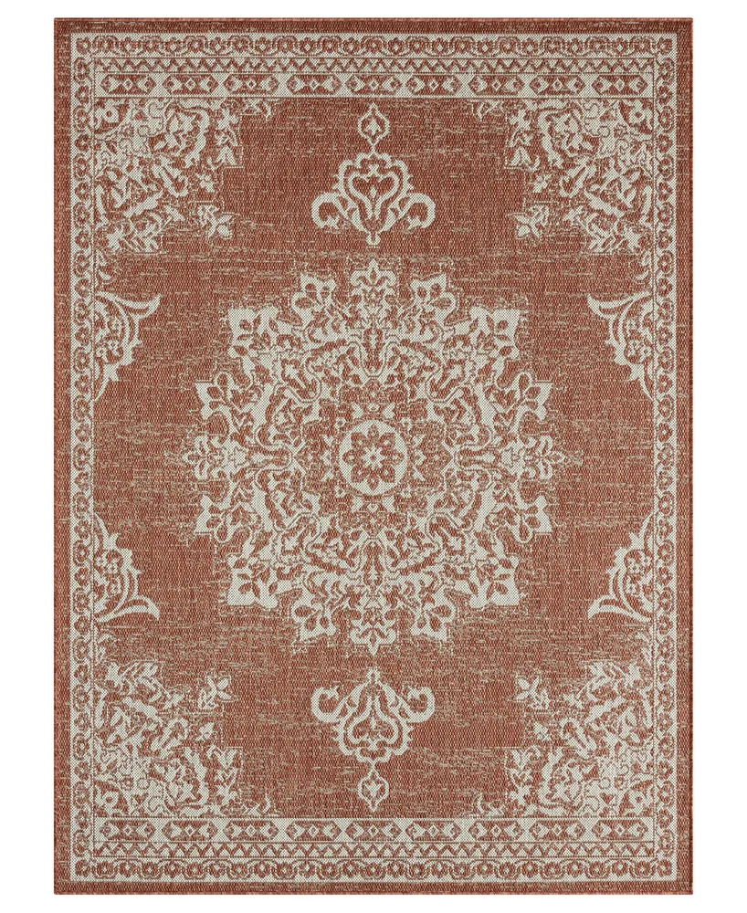 Nicole Miller Patio Country Azalea 5'2" x 7'2" Outdoor Area Rug