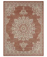 Nicole Miller Patio Country Azalea 5'2" x 7'2" Outdoor Area Rug