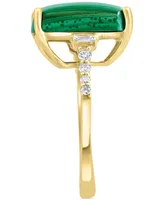 Effy Malachite & Diamond (1/5 ct. t.w.) Statement Ring in 14k Gold