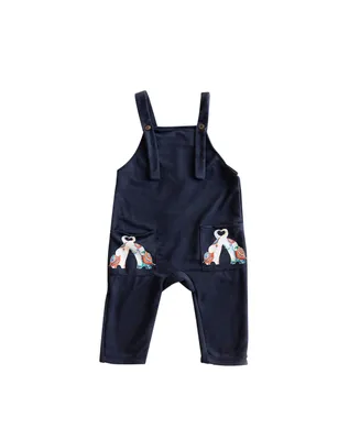 Mixed Up Clothing Baby Boys Or Girls Elephant Patch Overalls