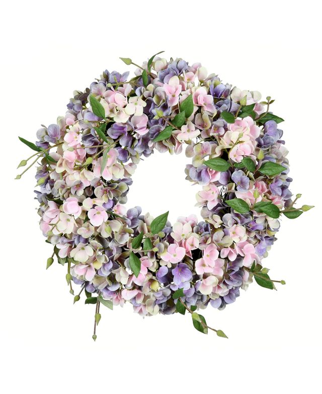 Vickerman 18" Artificial Hydrangea Wreath