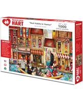 Hart Puzzles Bad Habits In Venice 24" x 30" By Jennifer Garant Set, 1000 Pieces