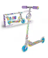 Ozbozz Tie Dye Foldable Scooter Light Up Wheels