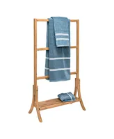 Honey Can Do 3-Tier Bamboo Towel Storage Rack