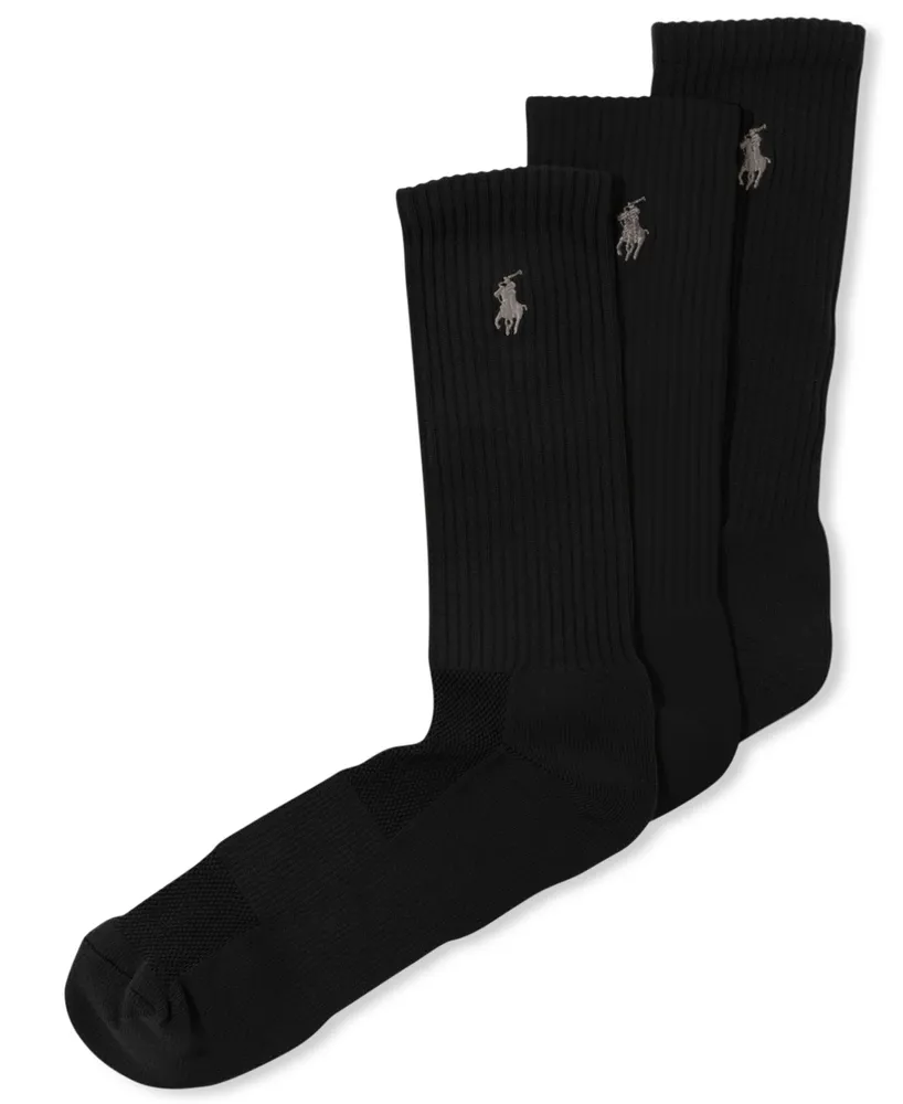 Polo Ralph Lauren Men's 3-Pk. Technical Crew Socks