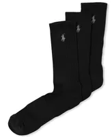 Polo Ralph Lauren Men's Socks, Casual Pony Player Crew 3 Pack
