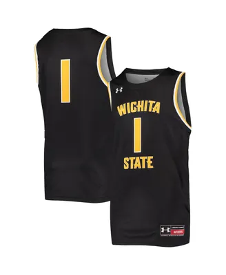 Big Boys Under Armour #1 Black Wichita State Shockers Replica Basketball Jersey