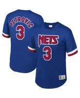 Men's Mitchell & Ness Drazen Petrovic Royal New Jersey Nets Mesh T-shirt