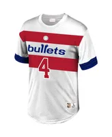 Men's Mitchell & Ness Chris Webber White Washington Bullets Mesh T-shirt