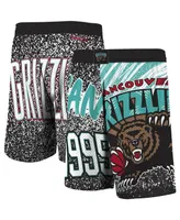 Men's Mitchell & Ness Black Vancouver Grizzlies Hardwood Classics Jumbotron Sublimated Shorts