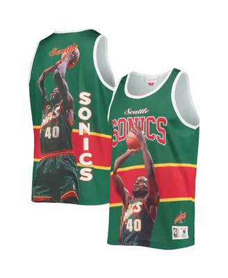 Men's Mitchell & Ness Green Seattle Supersonics Hardwood Classics Player Tank Top