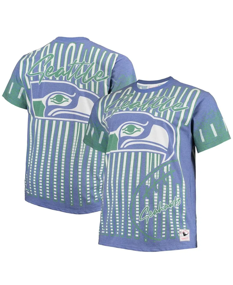 Mitchell & Ness Men's Mitchell & Ness Royal Seattle Seahawks Jumbotron Big  and Tall T-shirt