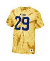 Men's Mitchell & Ness Eric Dickerson Gold Los Angeles Rams Tie-Dye Retired Player Name and Number T-shirt