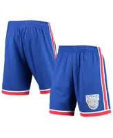 Men's Mitchell & Ness Blue New Jersey Nets 1993 Hardwood Classics 75th Anniversary Swingman Shorts