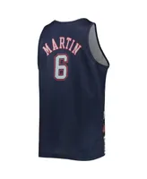 Men's Mitchell & Ness Kenyon Martin Navy New Jersey Nets Slam Player Tank Top