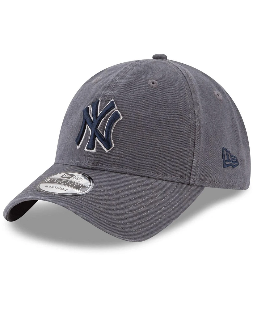 Men's New Era Graphite New York Yankees Fashion Core Classic 9TWENTY Adjustable Hat