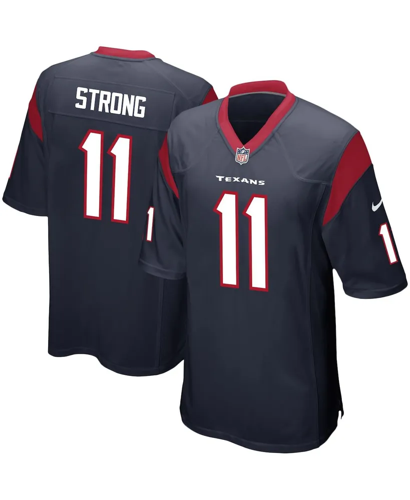 Nike Men's Nike Jaelen Strong Navy Houston Texans Game Jersey