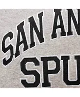 Men's Mitchell & Ness Tim Duncan Heather Gray San Antonio Spurs Big and Tall Name Number Pullover Hoodie