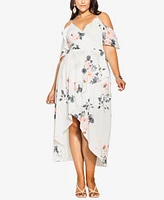 City Chic Plus Size Lotus Lust Dress