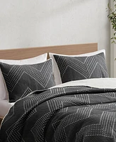 Ink+Ivy Pomona Boho Chevron 3-Pc. Quilt Set