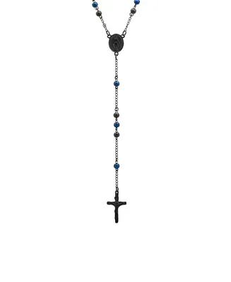 Steeltime Men's Ion Plating Stainless Steel Rosary Necklace