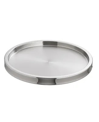 Collection Luxe 14" Two Tone Stainless Round Tray