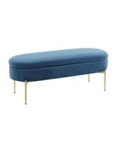 Lumisource Chloe Contemporary Glam Storage Bench