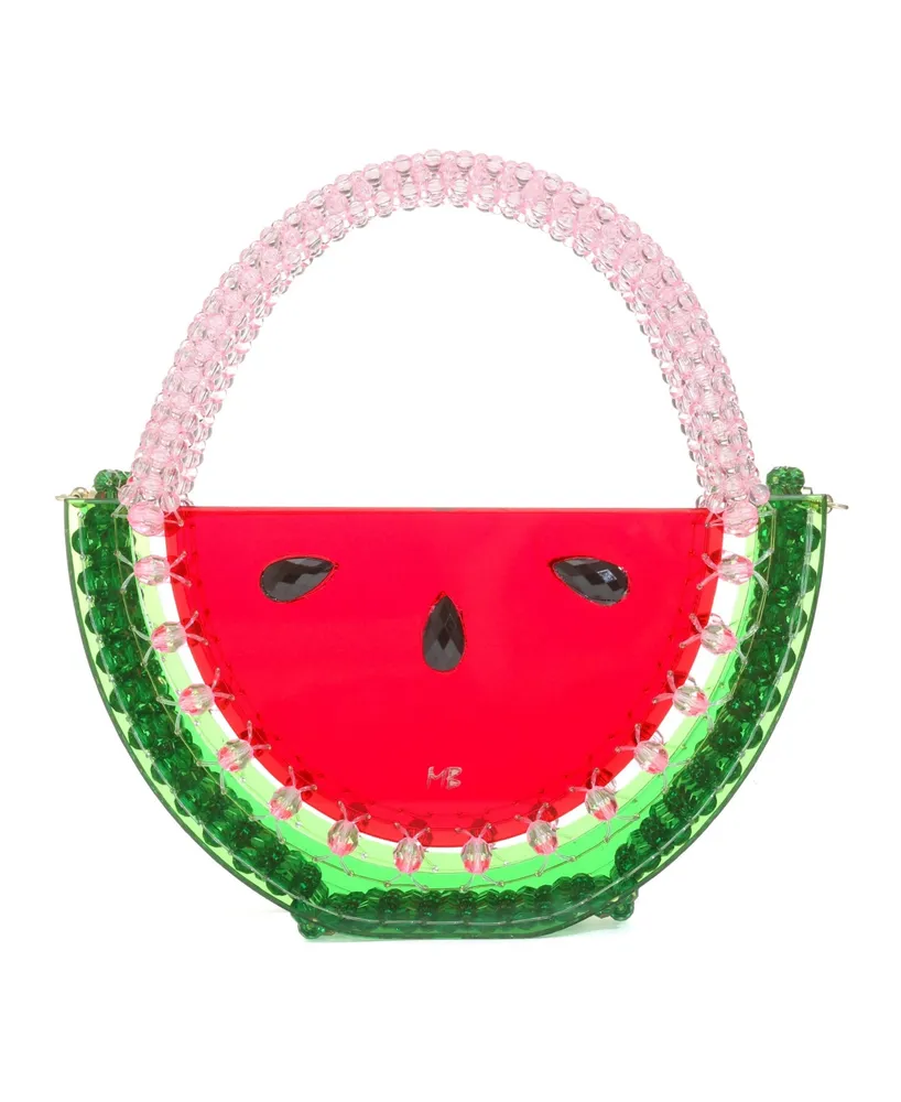 Women's Watermelon Beaded Clutch
