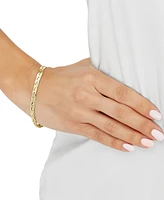 Giani Bernini Braided Herringbone Link 7-1/2" Bracelet in 14k Gold-Plated Sterling Silver, Created for Macy's