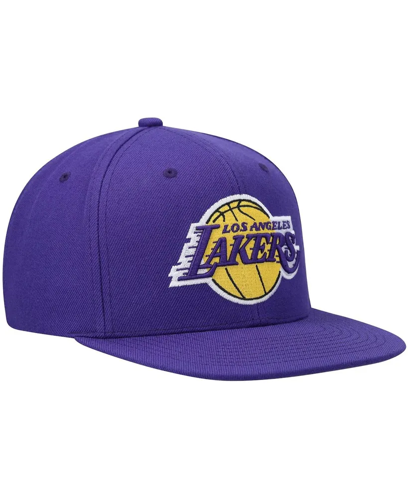 Men's Mitchell & Ness Purple Los Angeles Lakers Ground 2.0 Snapback Hat