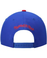 Men's Mitchell & Ness Royal and Red Denver Nuggets Hardwood Classics Team Two-Tone 2.0 Snapback Hat