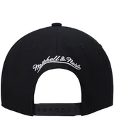 Men's Mitchell & Ness Black Portland Trail Blazers Hardwood Classics Script 2.0 Snapback Hat