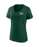 Women's Fanatics Green Bay Packers Team Mother's Day V-Neck T-shirt