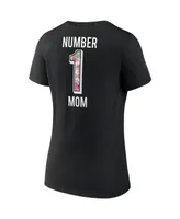 Women's Fanatics Black Las Vegas Raiders Team Mother's Day V-Neck T-shirt