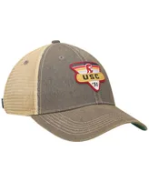 Men's Gray Usc Trojans Legacy Point Old Favorite Trucker Snapback Hat