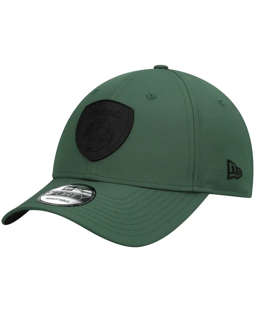 Men's New Era Green Ireland National Team Tonal Rubber Logo 9FORTY Adjustable Hat