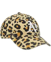 Women's '47 Oakland Athletics Tan Bagheera Cheetah Clean Up Adjustable Hat