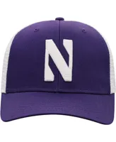 Men's Top of the World Purple and White Northwestern Wildcats Trucker Snapback Hat