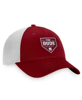 Men's Top of the World Maroon Mississippi State Bulldogs The Dude Home Plate Snapback Trucker Hat