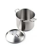 Cooks Standard 20 Quart Professional Grade Stainless Steel Stock Pot with Lid, Silver